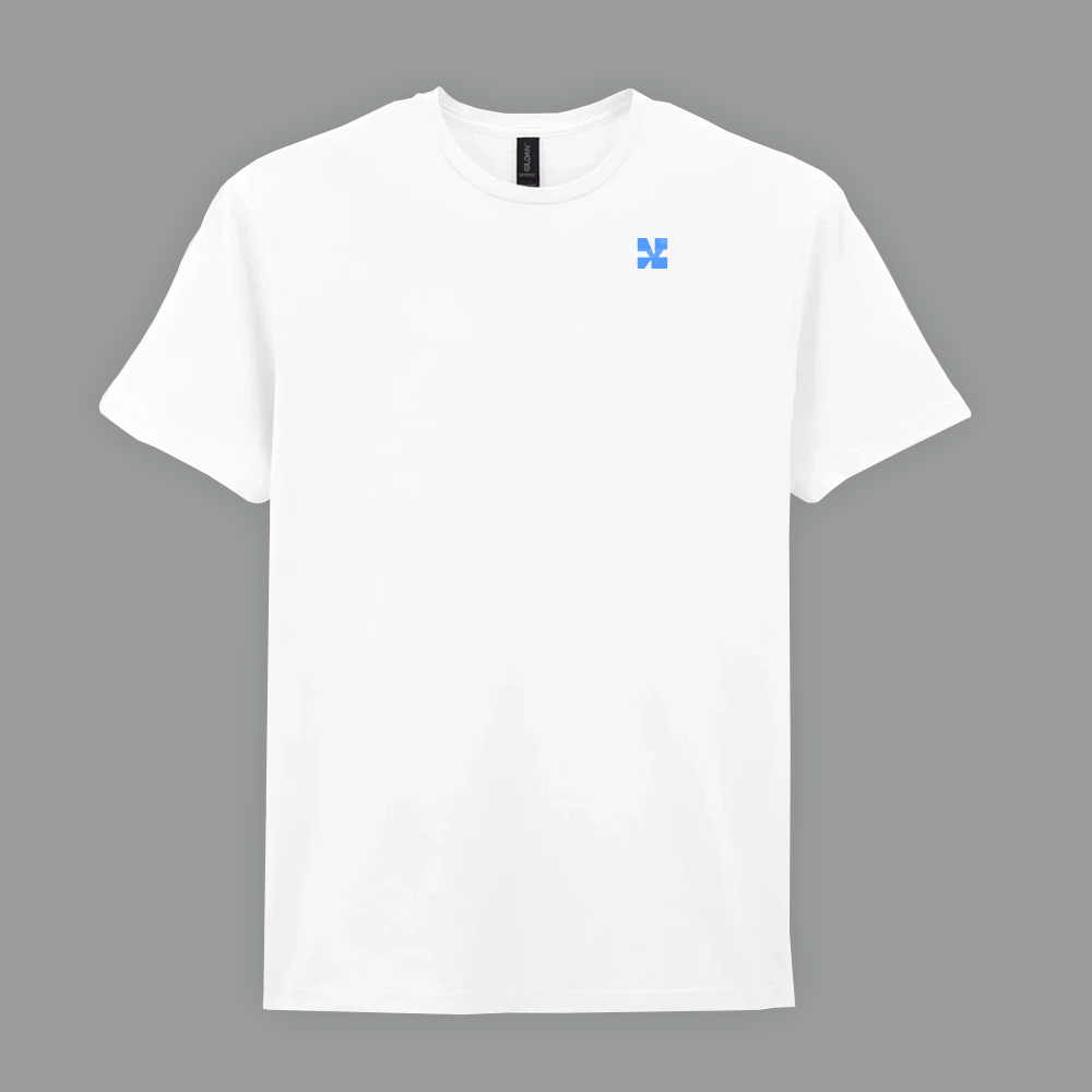 2026 Lineup T-Shirt - Pure White / Splash Blue