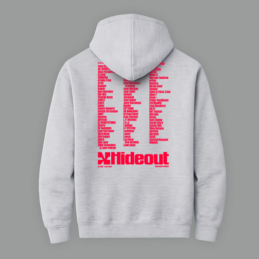 2026 Lineup Hoodie - Chalk / Electric Red