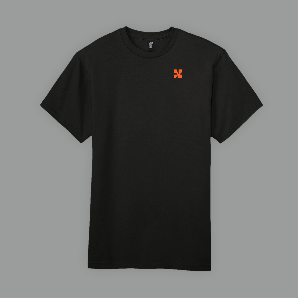 2026 Lineup T-Shirt - Black / Sunburst Orange