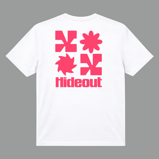 Logo T-Shirt - Pure White / Electric Red
